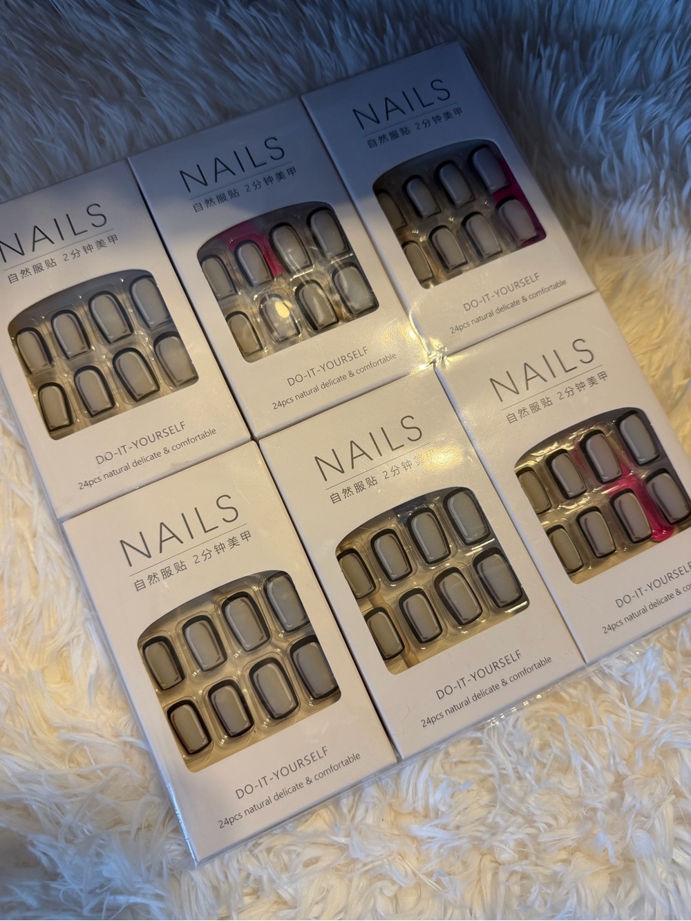 NAILS Do-It-Yourself Press-On Nail Set - 12 Boxes